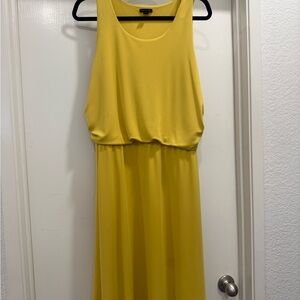Ann Taylor Sunny Yellow Midi Dress